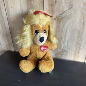 Vintage Animal Fair 1974 GOLD GIRL DOG HENRY FRIEND CLARA plush stuffed toy